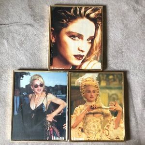 Bundle of 3 Framed Madonna Photos